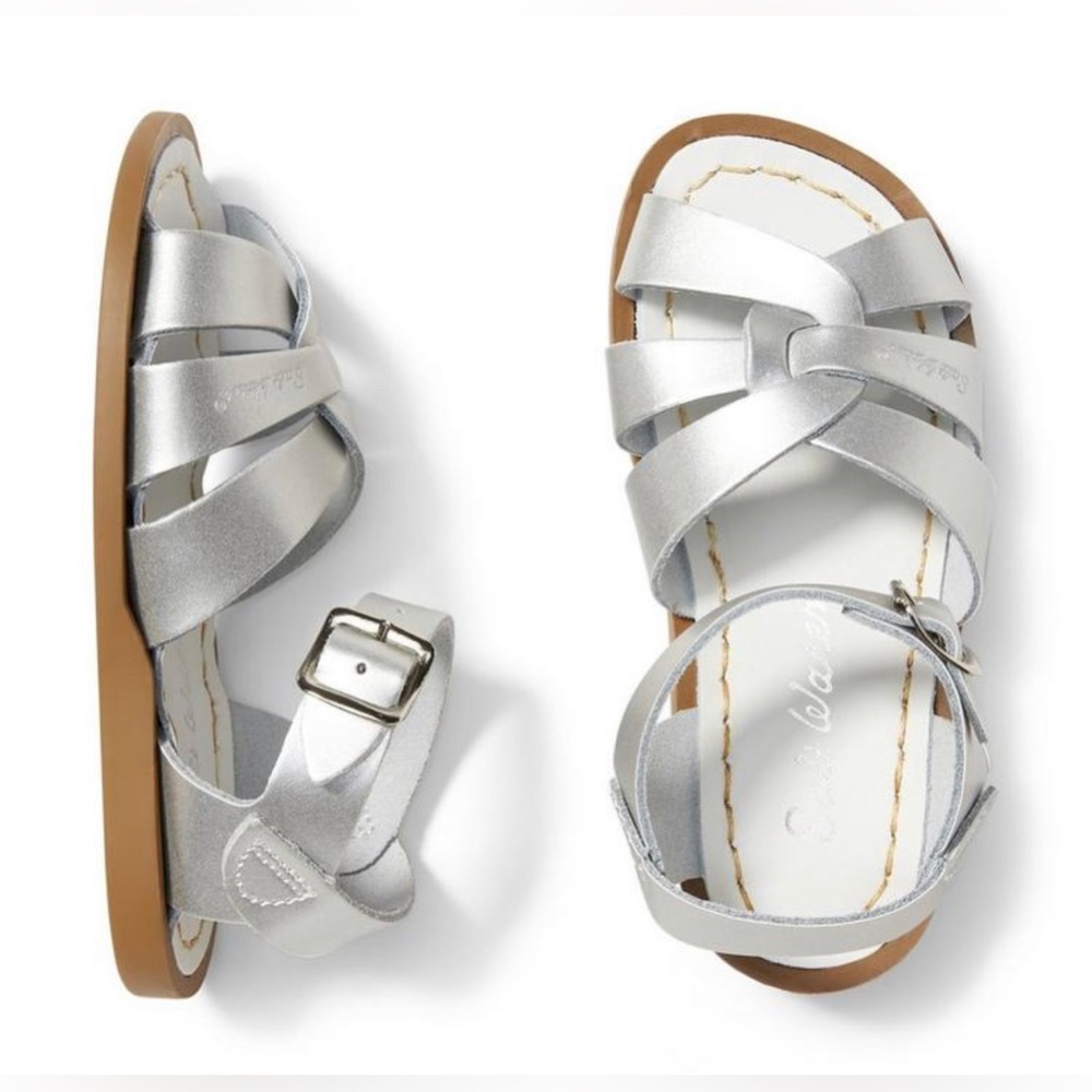 Salt Water Girls Original Pewter Sandals Size 8